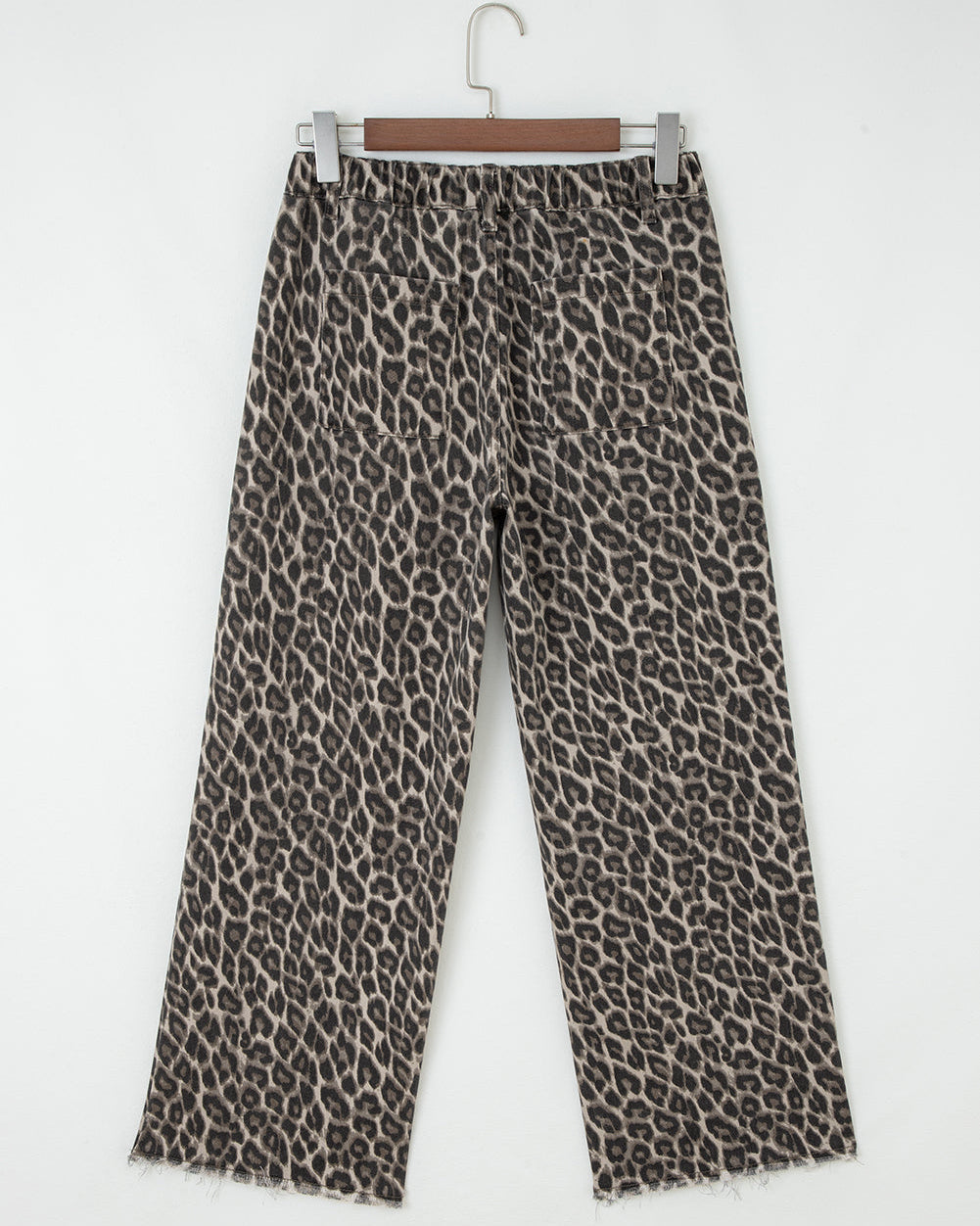 Bailey Leopard Straight Loose Leg Jeans