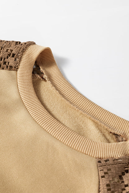 Threaded Pear Scarlett Colorblock Drop Shoulder Sweatshirt