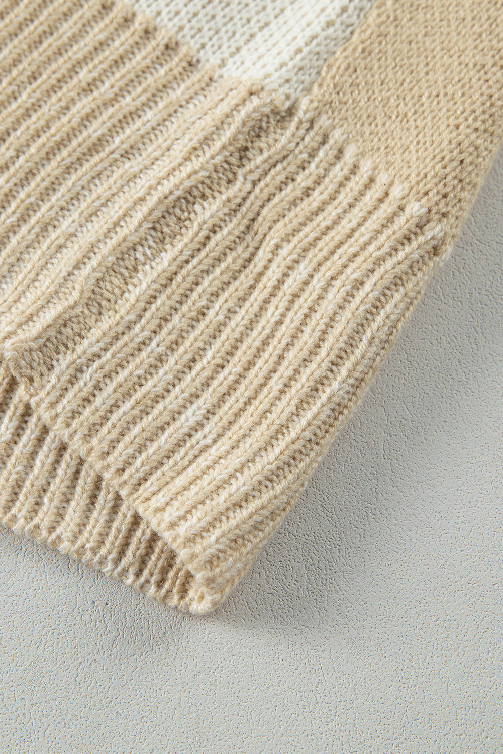Threaded Pear Vivifira Print Drop Shoulder Sweater