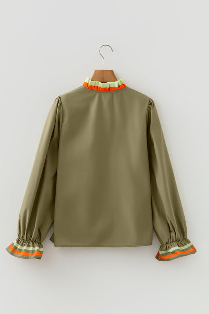 Threaded Pear Marie Long Sleeve Blouse Long Sleeve Top