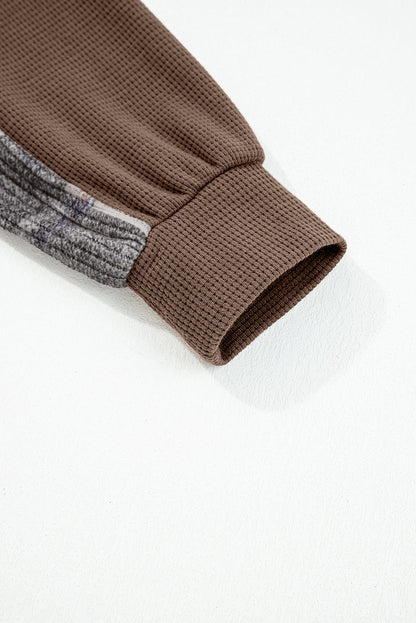 Threaded Pear Marceline Down Drawstring Hooded Shacket