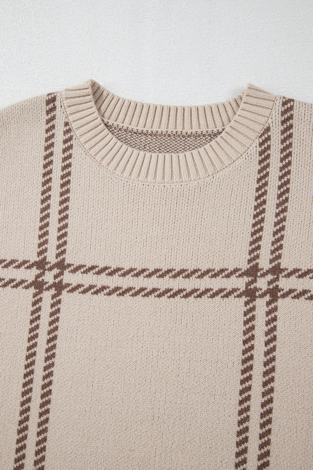 Threaded Pear Madison Knitted Drop Shoulder Sweater