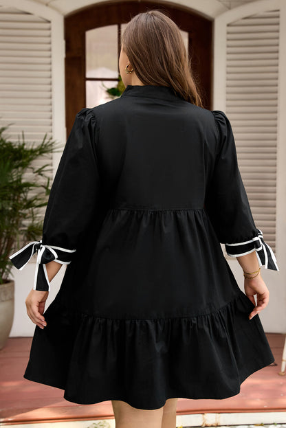 Threaded Pear Dorothy Knot Cuffs Mini PLUS Dress