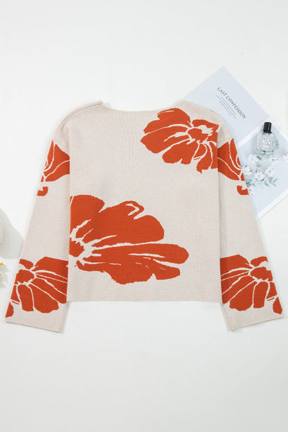 Threaded Pear Beth Wide Sleeve Baggy Sweater