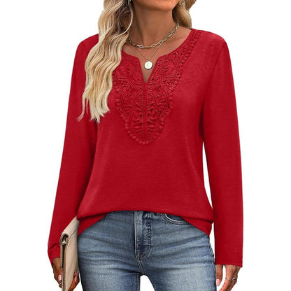 ✨Women Blouses Dressy Casual V Neck Long Sleeve Shirts Fall Outfits Trendy Top
