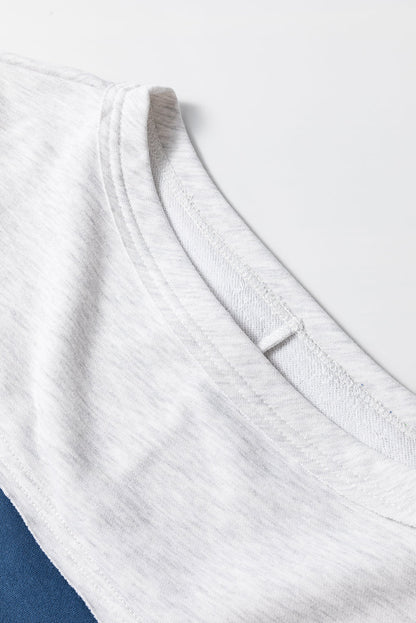 Threaded Pear Melissa Sleeve Raw Seamed Sweatshirt