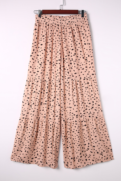 Threaded Pear Analia Leg Dalmatian Palazzo Pants