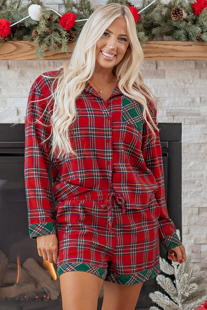 Threaded Pear Lananina 2pcs Pajama Set Long Sleeve Top
