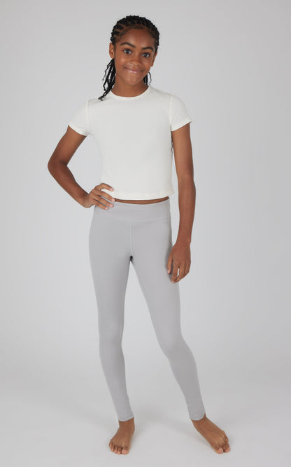 90 Degree by Reflex Girls 2 PK Interlock Everyday Cargo and Basic Legging
