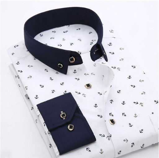 Men's Premium Floral Print Dress Shirt | Slim Fit Long Sleeve Flower Patterned Shirt | Stylish Hawaiian Vibe Casual Shirt for Men