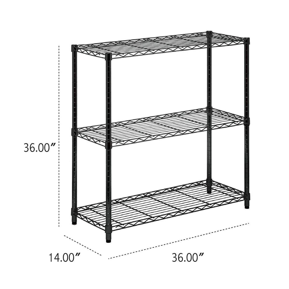 Assembled Foldable Metal Storage Shelving Unit - 3 Sizes & 2 Colors!