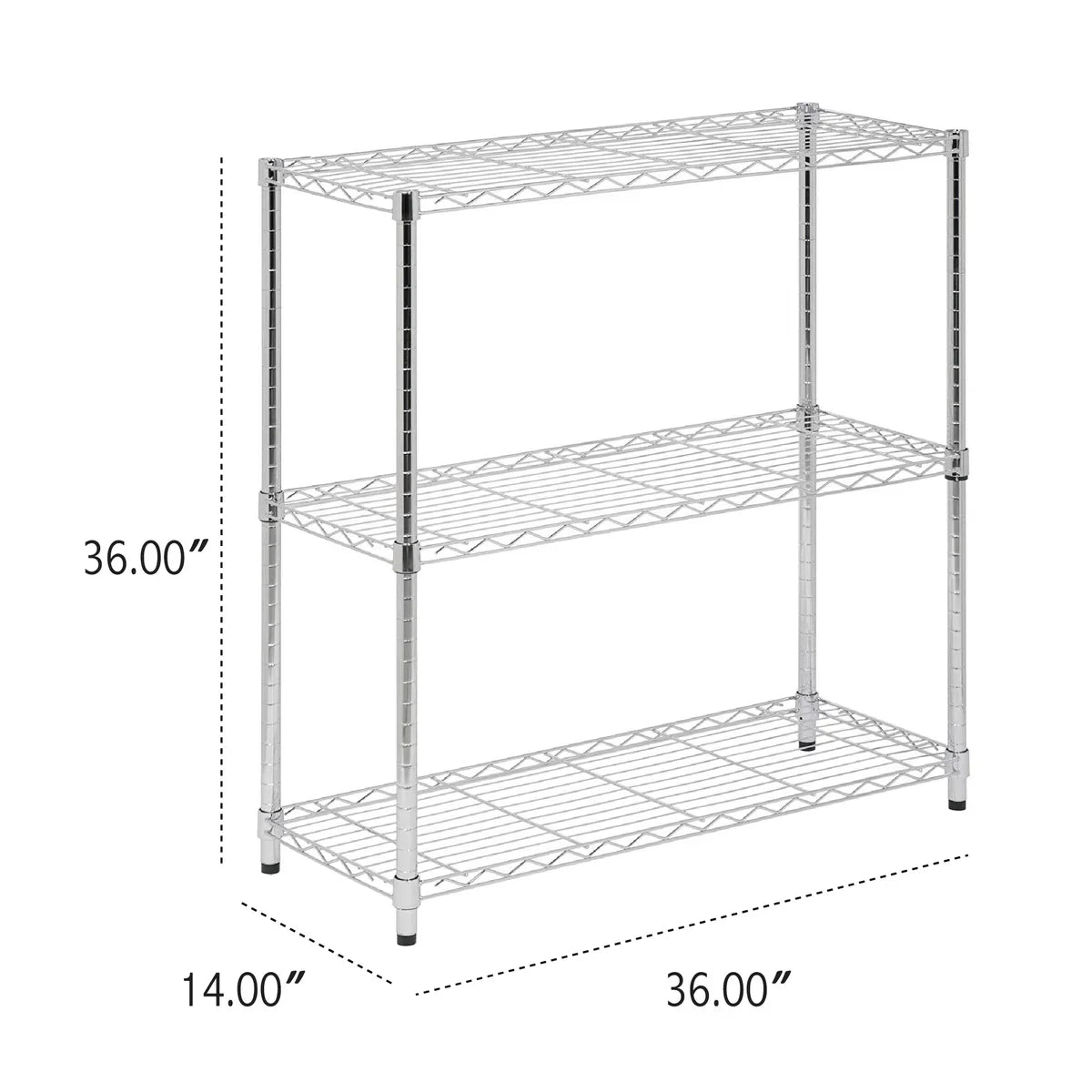 Assembled Foldable Metal Storage Shelving Unit - 3 Sizes & 2 Colors!