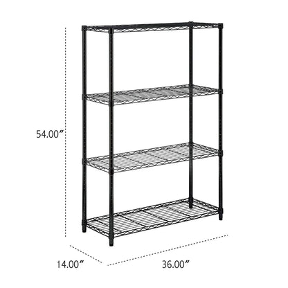 Assembled Foldable Metal Storage Shelving Unit - 3 Sizes & 2 Colors!