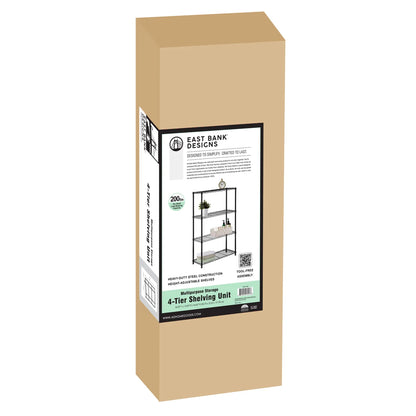 Assembled Foldable Metal Storage Shelving Unit - 3 Sizes & 2 Colors!