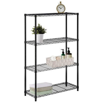 Assembled Foldable Metal Storage Shelving Unit - 3 Sizes & 2 Colors!