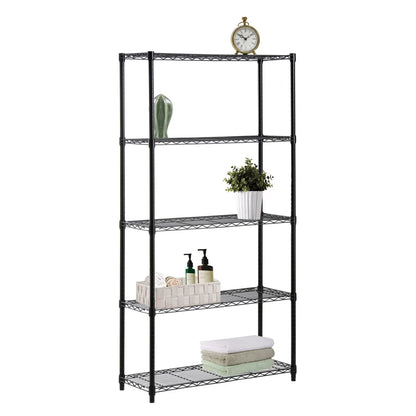 Assembled Foldable Metal Storage Shelving Unit - 3 Sizes & 2 Colors!