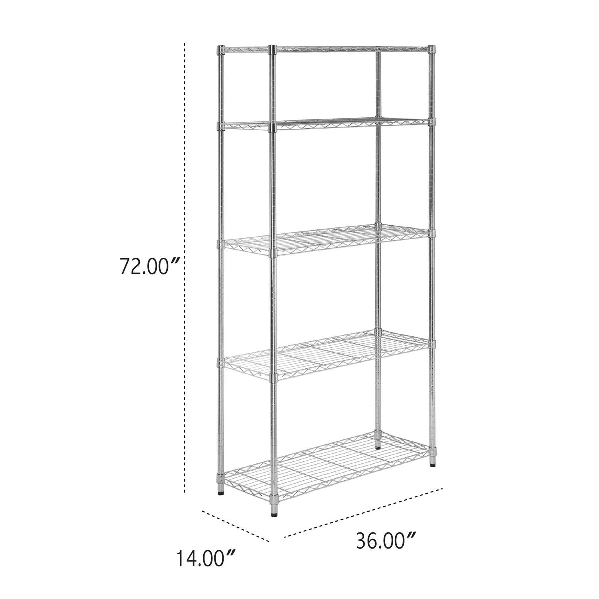 Assembled Foldable Metal Storage Shelving Unit - 3 Sizes & 2 Colors!