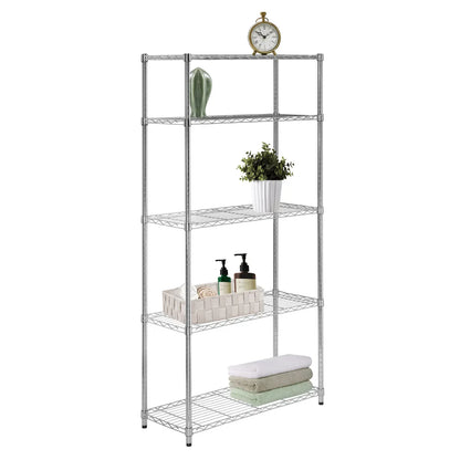 Assembled Foldable Metal Storage Shelving Unit - 3 Sizes & 2 Colors!