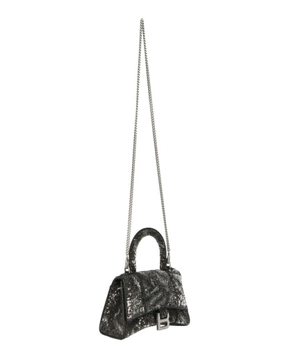 Balenciaga Hourglass Xs Top Handle Bag With Sequins