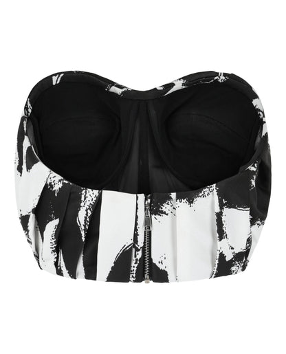 Alexander McQueen Graffiti Bustier Top