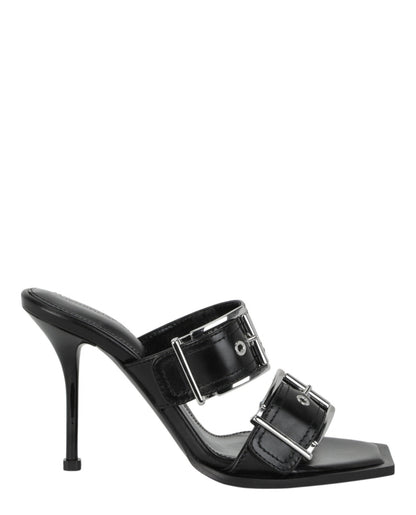 Alexander McQueen Double Buckle Punk Mules