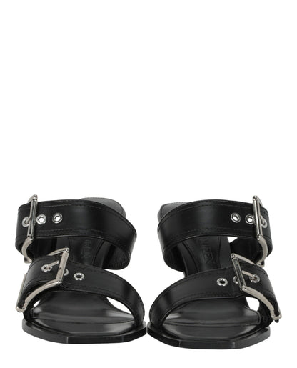 Alexander McQueen Double Buckle Punk Mules