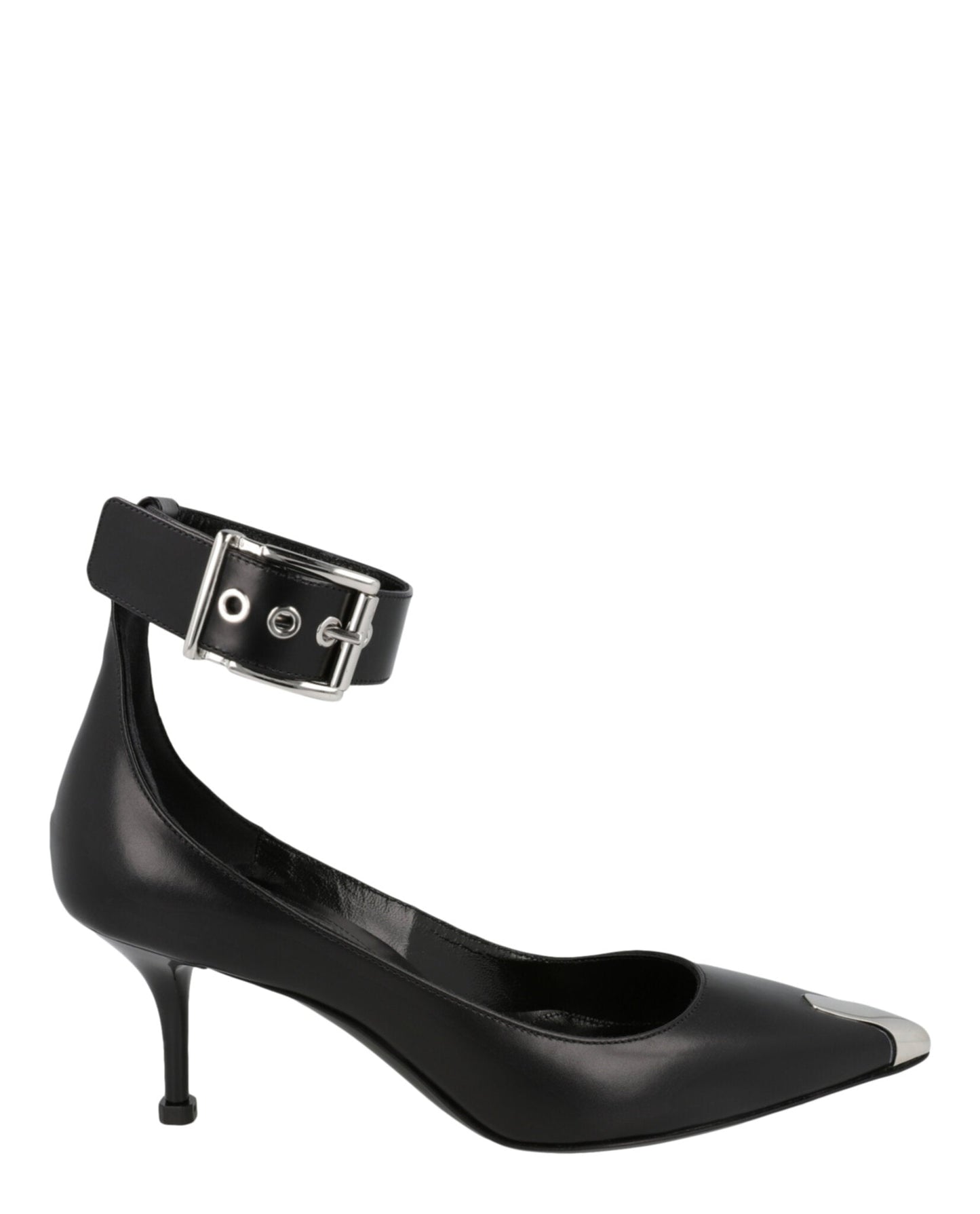 Alexander McQueen Buckle Leather Heels