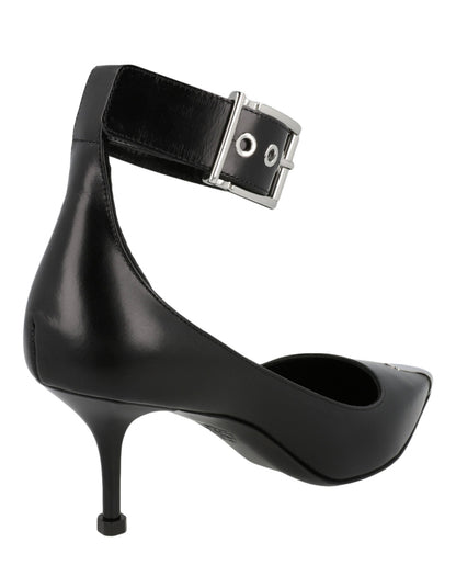 Alexander McQueen Buckle Leather Heels