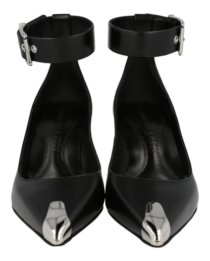 Alexander McQueen Buckle Leather Heels