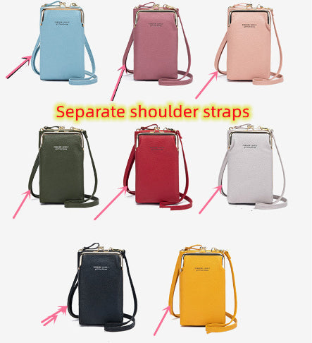 Fashion Lychee Pattern Solid Color Crossbody Bag | Premium Pebbled Texture Shoulder Bag | Minimalist Diagonal Sling Purse for Women | Elegant Daily Travel Messenger Bag