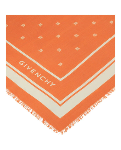 Givenchy 4G Shawl in Cashmere and Silk