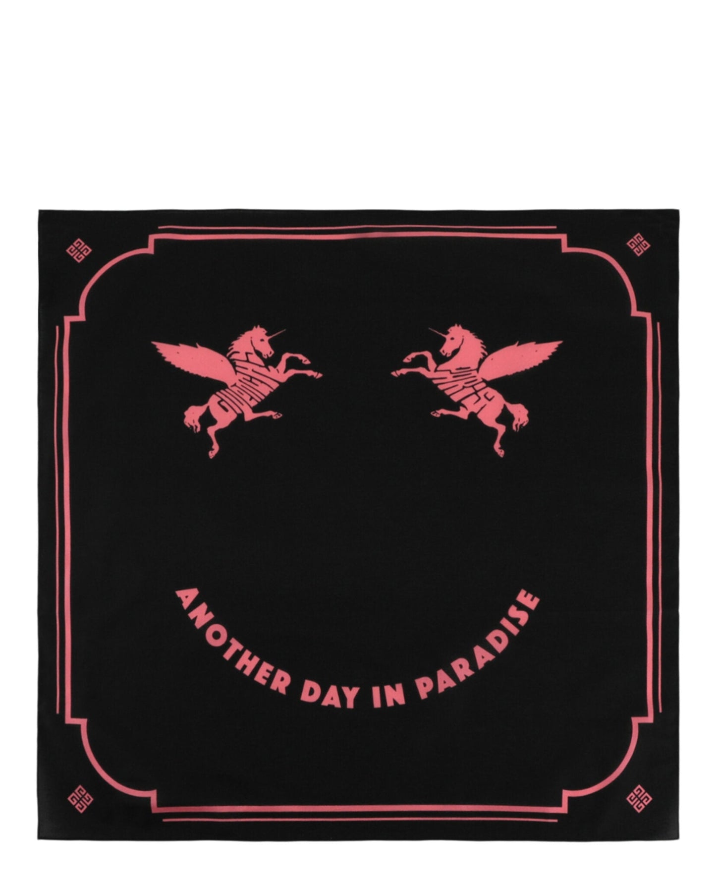 Givenchy Unicorn Embroidery Silk Scarf