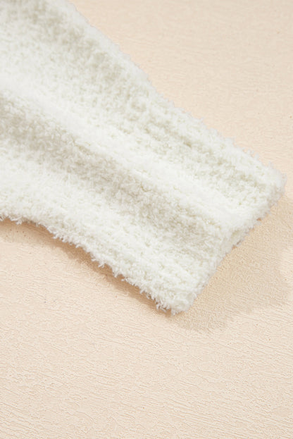 Threaded Pear Lumikara accent Hooded Popcorn Sweater