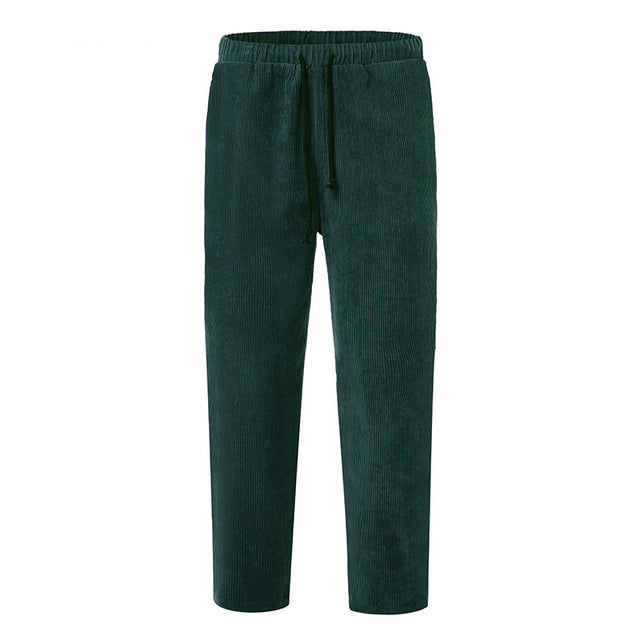 Men’s Winter Corduroy Joggers | Streetwear Relaxed Fit Cargo Pants | Elegant Thick Corduroy Sweatpants for Men | Modern Elastic Waist Winter Trousers | 2026 High-Fashion Urban Corduroy Bottoms