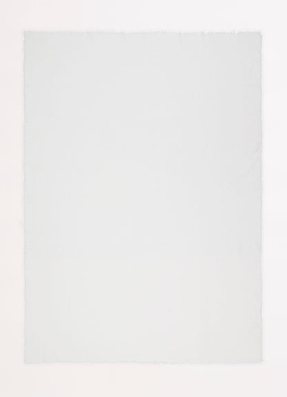 Textured Cotton Beach Wrap - White