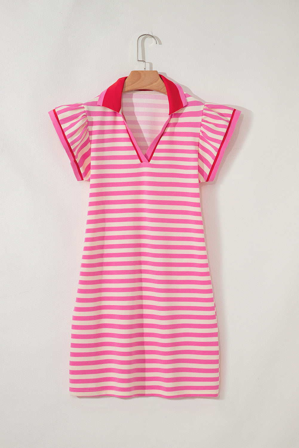 Threaded Pear Jennifer Flutter Sleeve Short Dress