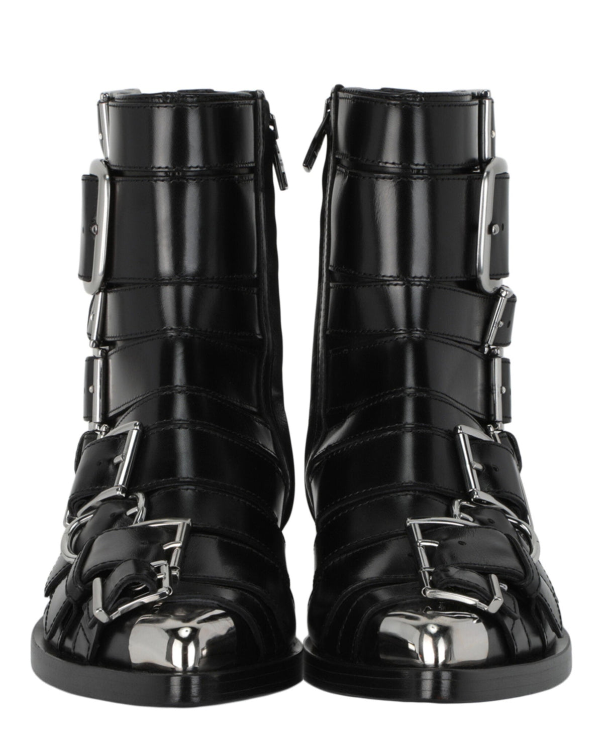 Alexander McQueen Strappy Punk Ankle Boots