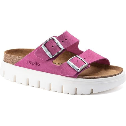 Birkenstock Arizona Platform Suede Leather Sandals