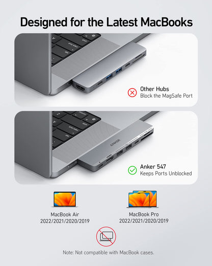 Anker <b>547</b> USB-C Hub (7-in-2, for MacBook)