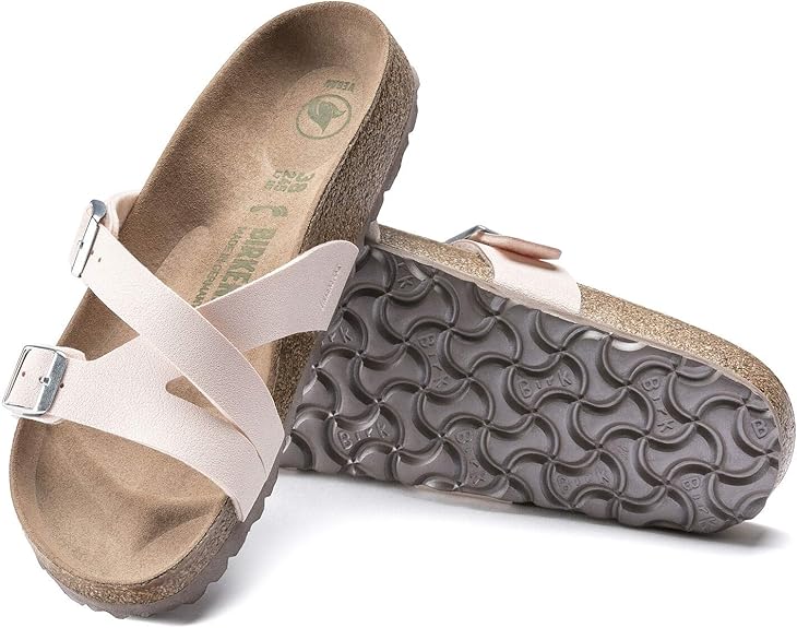 Birkenstock Yao Vegan Birkibuc Light Rose Sandals