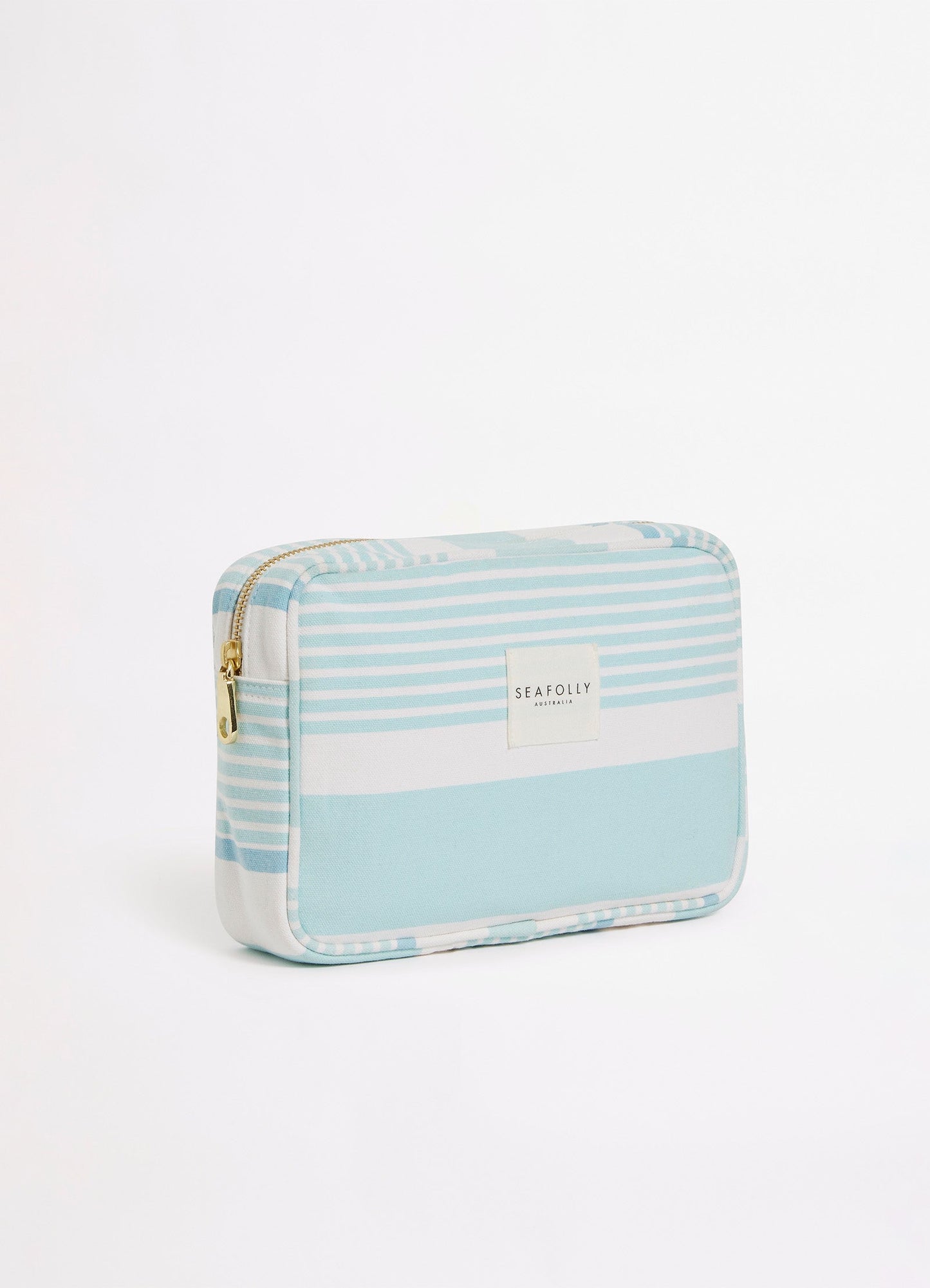 Striped Canvas Pouch