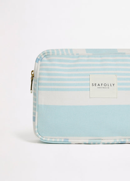 Striped Canvas Pouch