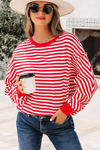 Threaded Pear Gracelynn Shoulder Casual Pullover Top