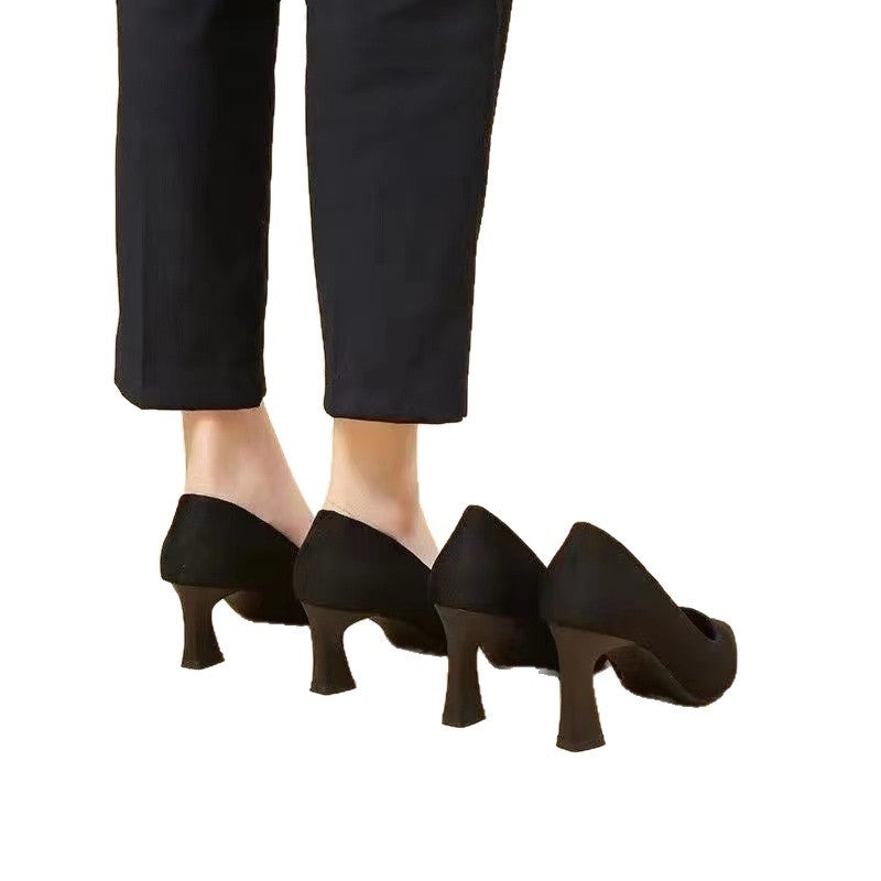 Women’s Stylish Pointed-Toe High Heels | High-Sense Professional Stiletto Pumps | Trendy Minimalist Sleek Office Heels | Luxury-Label Statuesque Radiant Footwear | 2026 High-Fashion Emerald-Luxe Essential