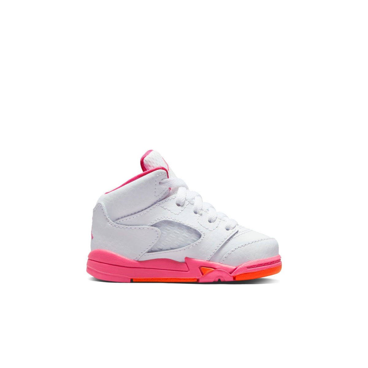 Air Jordan Toddlers Retro 5 Td 'Wnba Pinksicle Safety Orange' Sneakers