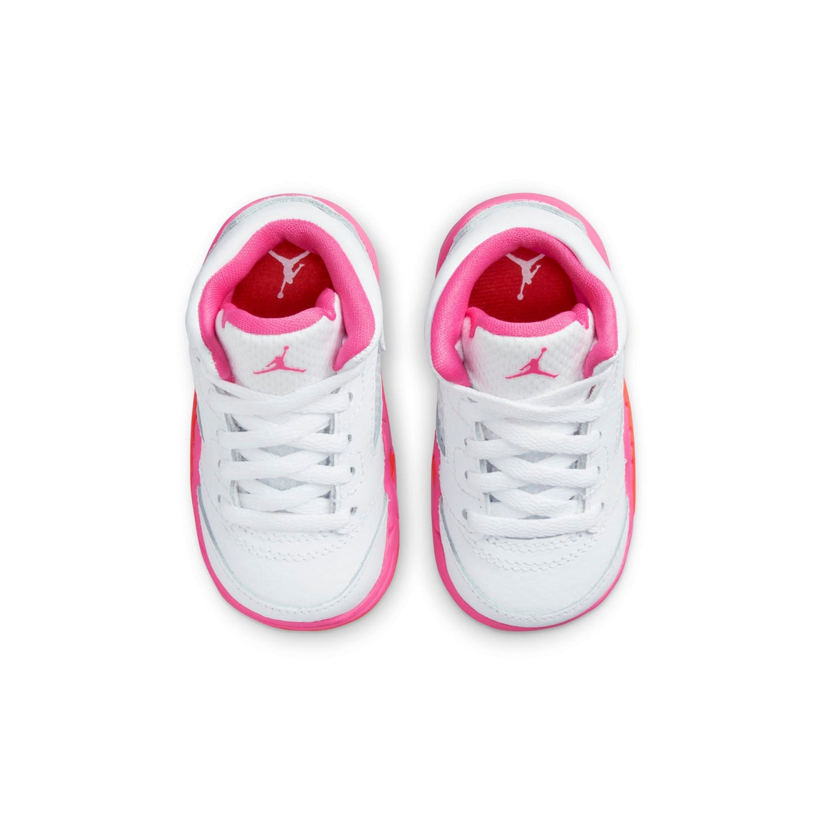Air Jordan Toddlers Retro 5 Td 'Wnba Pinksicle Safety Orange' Sneakers
