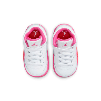 Air Jordan Toddlers Retro 5 Td 'Wnba Pinksicle Safety Orange' Sneakers