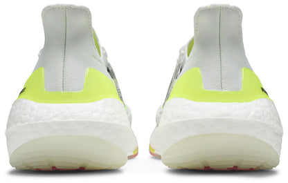 adidas Men's Ultra Boost 21 'White Solar Yellow' Sneakers