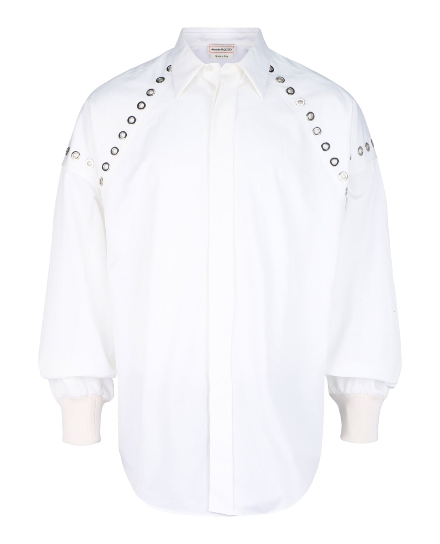 Alexander McQueen Grommet Detail Button-Up Shirt
