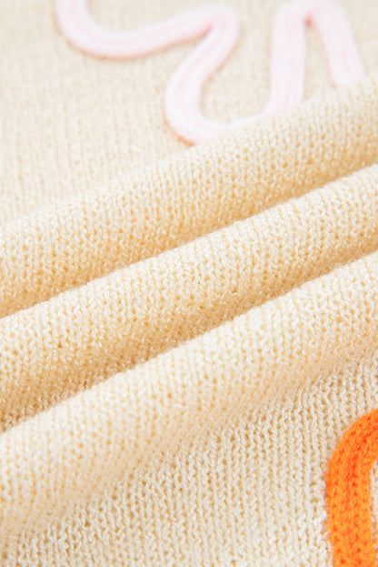Threaded Pear Destiny Colorblock Cuffed Loose Sweater